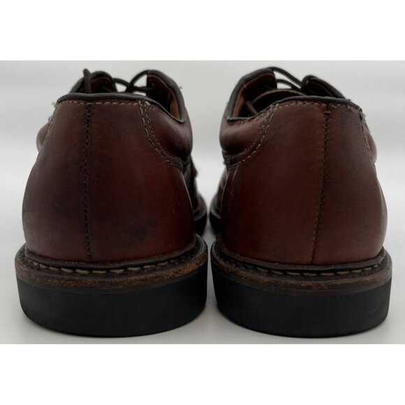 Allen Edmonds Mens Wilbert Oxford Shoes 11.5B Chili Split Toe Rubber Soles Brown - Picture 7 of 11